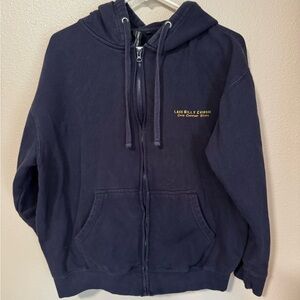 Navy Blue Zip-Up Hoodie